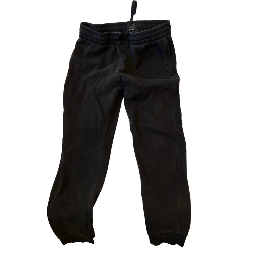 H&M Black Regular Fit Sweatpants Joggers Mens L